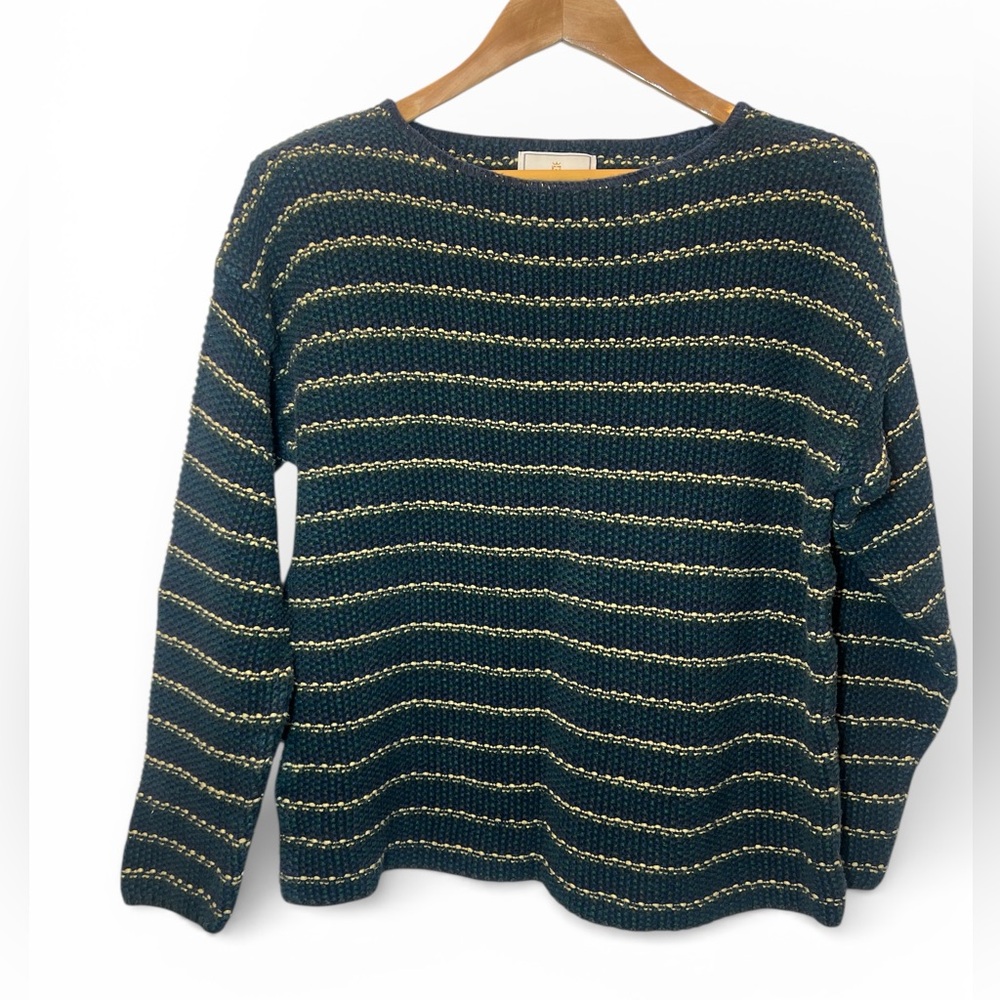Vintage‎ 80s Express Tricot Pullover Sweater Cotton Blend Warm Long Sleeve